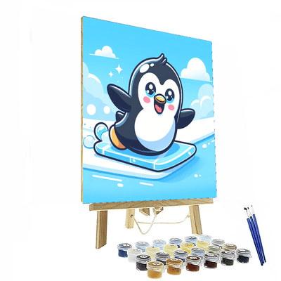 Peppy Penguin Number Painting