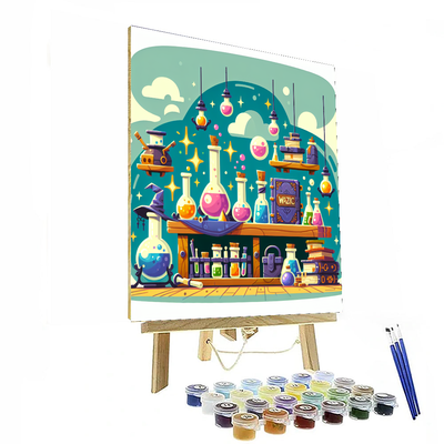 Wizard's Enchanted Lab Number Painting