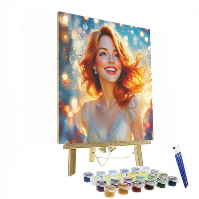 Emma Stone: Embracing The Spotlight With Stardust Grace Paint By Numbers Kits