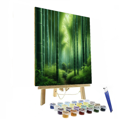 Tranquil Bamboo Garden Paint By Numbers Kits