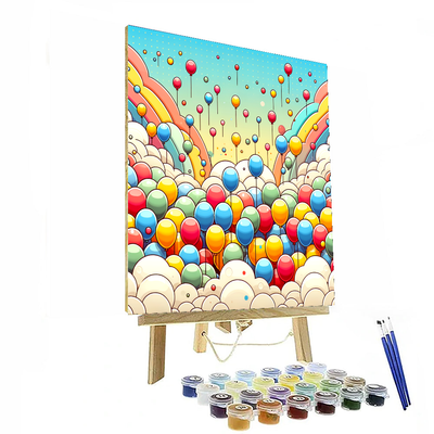 Bubbly Balloon Festival Paint By Number