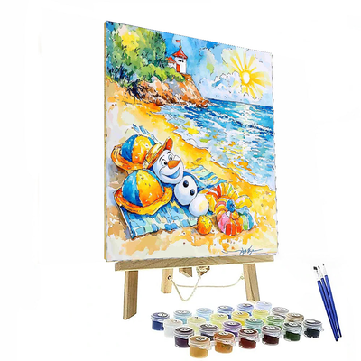 Olaf's Summer Dreams - Disney Inspired Painting Number Kit