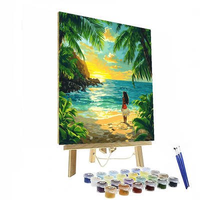 Moana Tropical Island Adventure - Disney Inspired Numbered Painting Kits