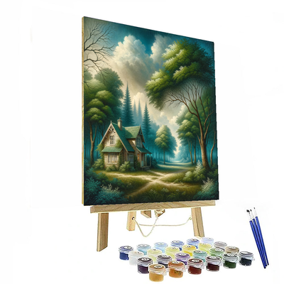 Cottage In The Woods Paint By Number