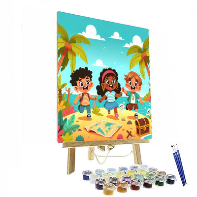 Tropical Treasure Hunt Paint By Numbers