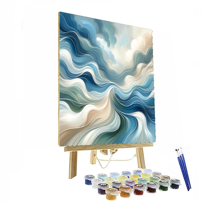 Soothing Abstract Waves Numbered Painting Kits