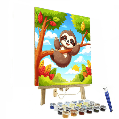 Curious Sloth Numbered Painting Kits