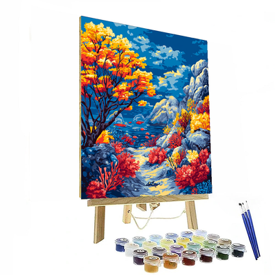 John James Audubon Inspired Fantastical Underwater World  Paint By Numbers Kits