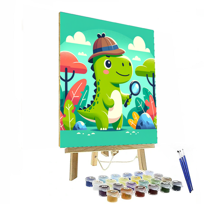 Dino Detective's Mystery Paint By Number