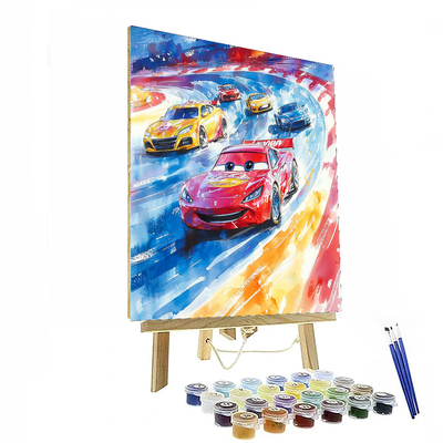 Cars Racing Adventure - Disney Inspired Numbered Painting Kits