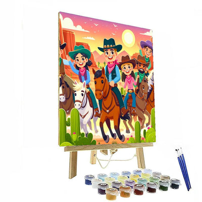 Wild West Fun Painting Number Kit