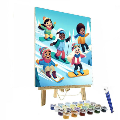 Winter Sports Spectacle Paint By Numbers Kits