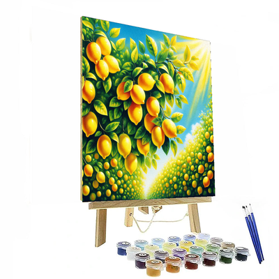 Sunny Lemon Orchard Painting By Numbers Kit