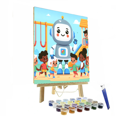 Robot Invention World Paint By Numbers Kits