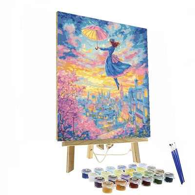 Mary Poppins' Magical Adventure - Disney Inspired Paint By Numbers Art