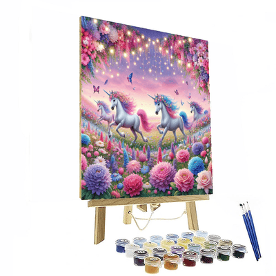 Whimsical Unicorn Parade Paint By Numbers