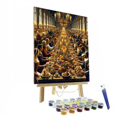 Grand Medieval Feast Painting By Numbers Kit