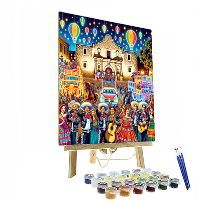 Fiesta San Antonio - San Antonio Painting By Numbers Kit