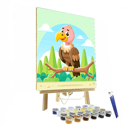 Vibrant Vulture Painting By Numbers Kit