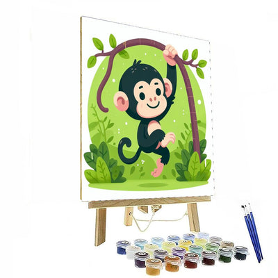 Cheeky Chimpanzee Paint By Number