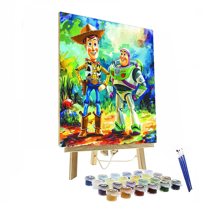 Woody And Buzz Adventure - Disney Inspired Numbered Painting Kits