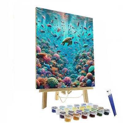 Underwater Coral Beauty Paint By Color