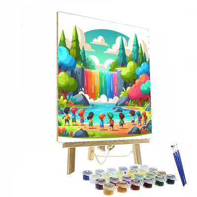 Wild Waterfall Adventure DIY Paint By Numbers