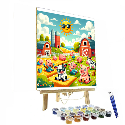 Funky Farm Friends Paint By Number