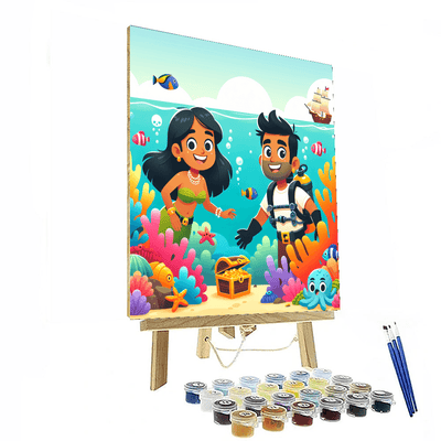 Undersea Treasure Quest Painting Number Kit