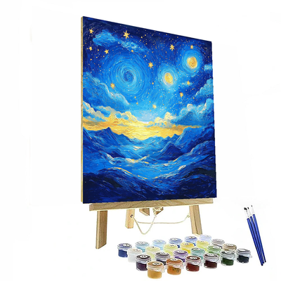 Van Gogh Inspired Ethereal Night Skies  Number Painting