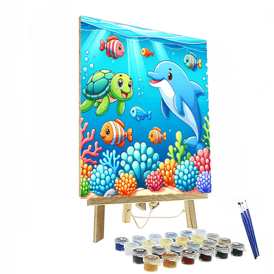 Charming Coral Reef Paint By Numbers Art