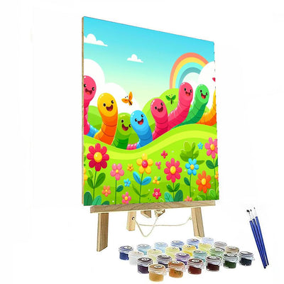 Wiggly Worm Race Numbered Painting Kits
