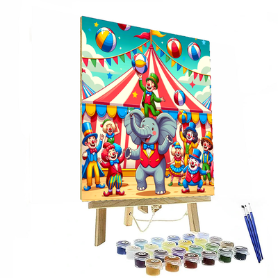 Colorful Circus DIY Paint By Numbers