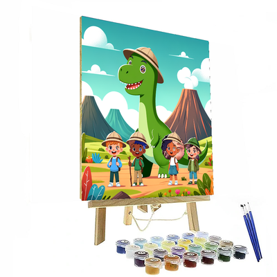 Dino Explorer's Path DIY Paint By Numbers