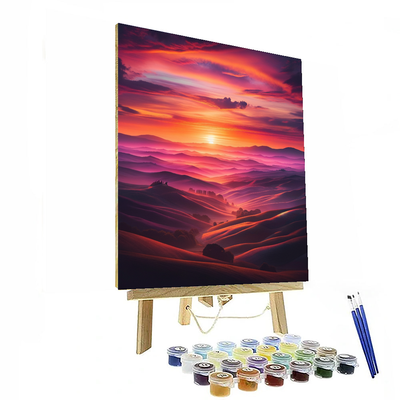 Serene Sunset View DIY Paint By Numbers