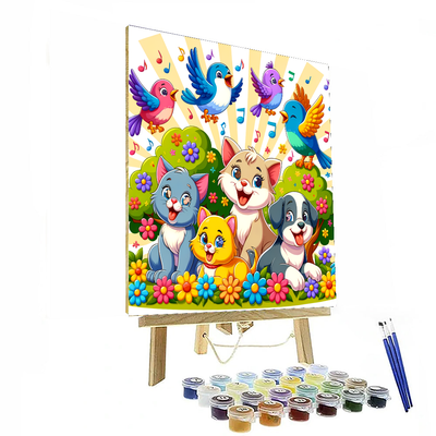 Playful Pet Paradise Paint By Numbers Kits