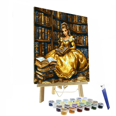 Belle's Library Escape - Disney Inspired Numbered Painting Kits