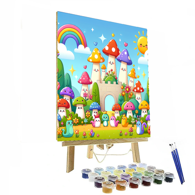 Sunny Mushroom Kingdom Paint By Numbers