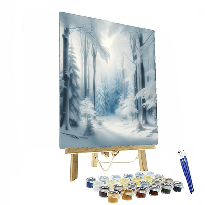 Peaceful Winter Scene Paint By Numbers