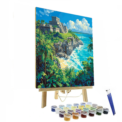 Tulum Ruins Painting By Numbers Kit