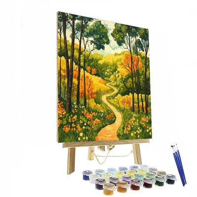 Henri Rousseau Inspired Wandering Trails  DIY Paint By Numbers