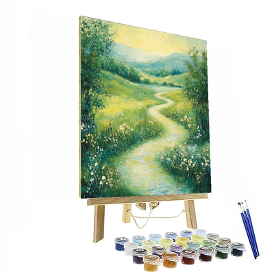 Vincent Van Gogh Inspired Pathway To Tranquility  Painting By Numbers Kit