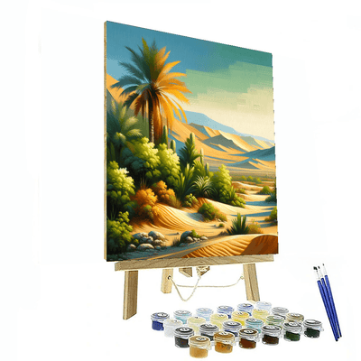 Glimmering Desert Oasis Paint By Color