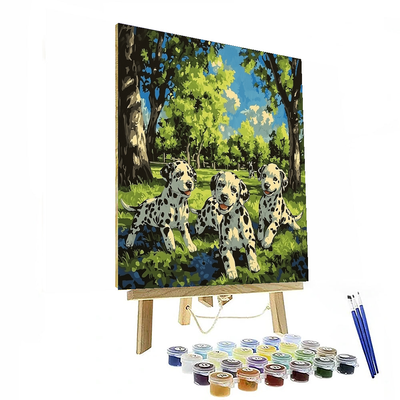 101 Dalmatians Fun In The Park - Disney Inspired Paint By Number