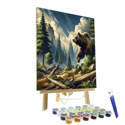 Bear Wilderness Paint By Numbers Art