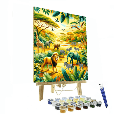 Fun Safari Adventure Numbered Painting Kits