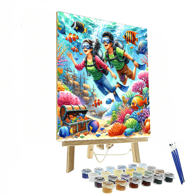 Cheerful Ocean Explorers Paint By Numbers Kits