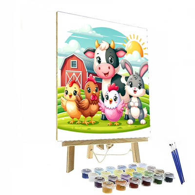 Joyful Farm Adventures Painting By Numbers Kit