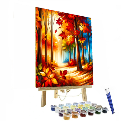 Joyful Autumn Leaves Paint By Number