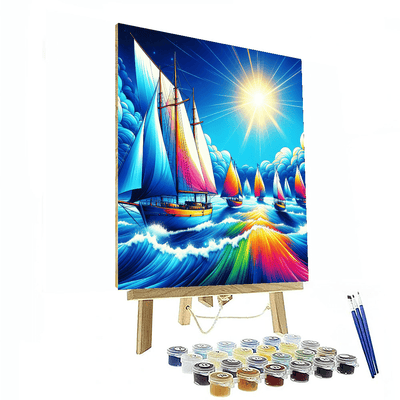 Charming Nautical Adventure Painting By Numbers Kit